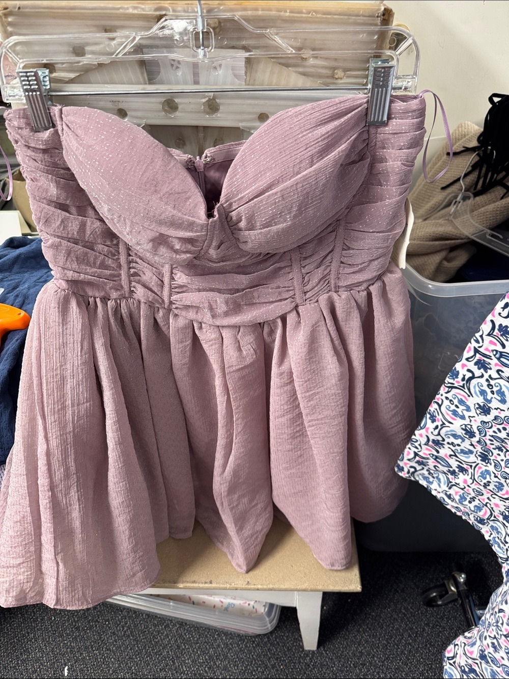 Altar’d state strapless dress M // 082656